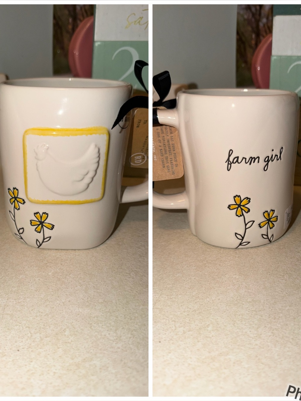 Rae dunn farm girl mug